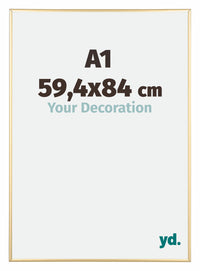 Austin Aluminium Bilderrahmen 59 4x84cm A1 Gold Glanz Vorne Messe | Yourdecoration.at