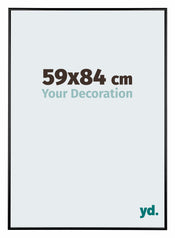 Austin Aluminium Bilderrahmen 59x84cm Schwarz Hochglanz Vorne Messe | Yourdecoration.at