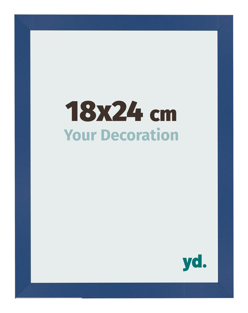 Bilderrahmen 18x24 cm Dunkelblau MDF Bologna Vorne Messe | Yourdecoration.at