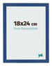 Bilderrahmen 18x24 cm Dunkelblau MDF Bologna Vorne Messe | Yourdecoration.at