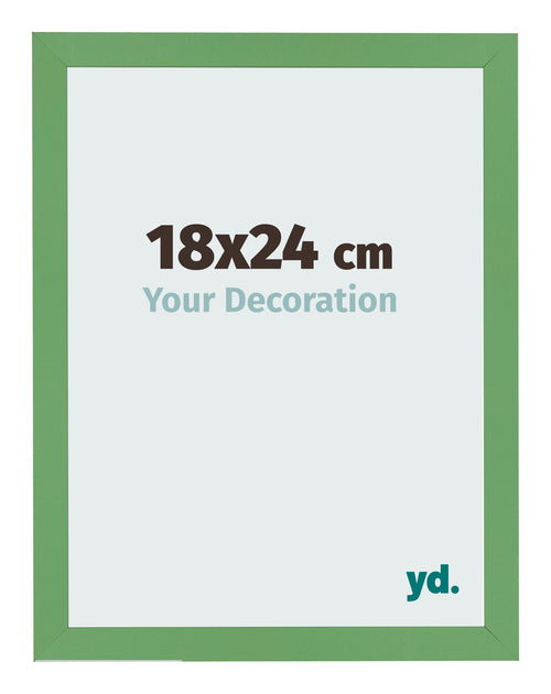 Bilderrahmen 18x24 cm Grun MDF Bologna Vorne Messe | Yourdecoration.at