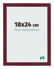 Bilderrahmen 18x24 cm Weinrot Gewischt MDF Bologna Vorne Messe | Yourdecoration.at