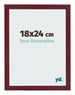 Bilderrahmen 18x24 cm Weinrot Gewischt MDF Bologna Vorne Messe | Yourdecoration.at