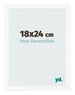Bilderrahmen 18x24 cm Weiss Matt MDF Bologna Vorne Messe | Yourdecoration.at