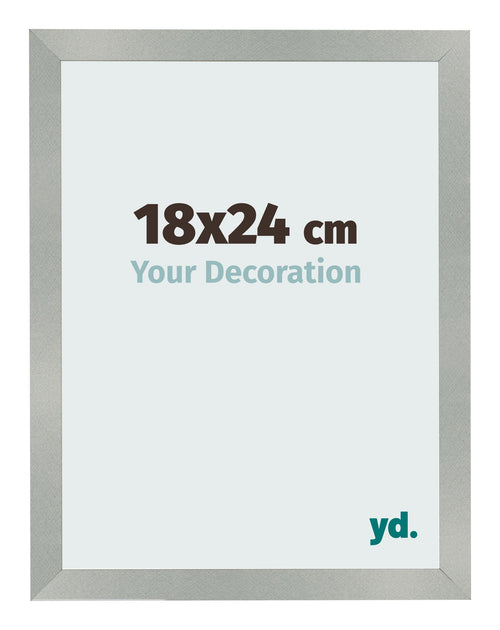 Bilderrahmen 18x24cm Aluminium Gebürstet MDF Bologna Vorne Messe | Yourdecoration.at