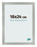 Bilderrahmen 18x24cm Aluminium Gebürstet MDF Bologna Vorne Messe | Yourdecoration.at