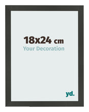 Bilderrahmen 18x24cm Antrazit MDF Bologna Vorne Messe | Yourdecoration.at