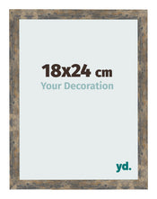 Bilderrahmen 18x24cm Blau Gold Meliert MDF Bologna Vorne Messe | Yourdecoration.at