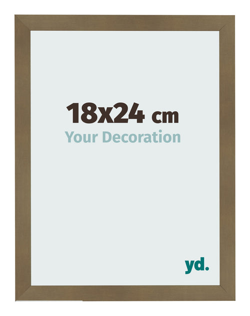 Bilderrahmen 18x24cm Bronze Dekor MDF Bologna Vorne Messe | Yourdecoration.at