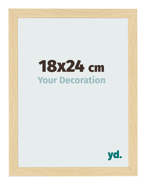 Bilderrahmen 18x24cm Buche Dekor MDF Bologna Vorne Messe | Yourdecoration.at