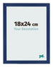 Bilderrahmen 18x24cm Dunkelblau Gewischt MDF Bologna Vorne Messe | Yourdecoration.at
