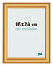 Bilderrahmen 18x24cm Gold Matt MDF Lazio Vorne Messe | Yourdecoration.at