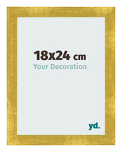 Bilderrahmen 18x24cm Gold Vintage MDF Pisa Vorne Messe | Yourdecoration.at