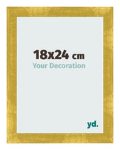 Bilderrahmen 18x24cm Gold Vintage MDF Pisa Vorne Messe | Yourdecoration.at