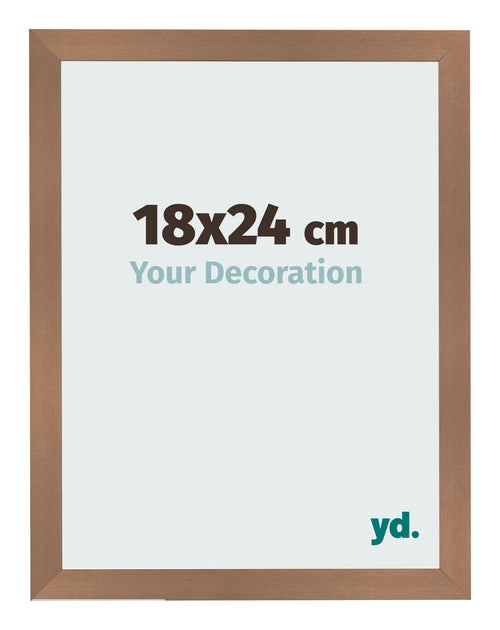 Bilderrahmen 18x24cm Kupfer Dekor MDF Bologna Vorne Messe | Yourdecoration.at