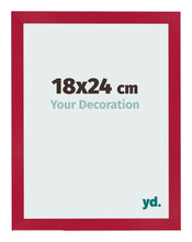 Bilderrahmen 18x24cm Rot MDF Bologna Vorne Messe | Yourdecoration.at