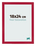 Bilderrahmen 18x24cm Rot MDF Bologna Vorne Messe | Yourdecoration.at