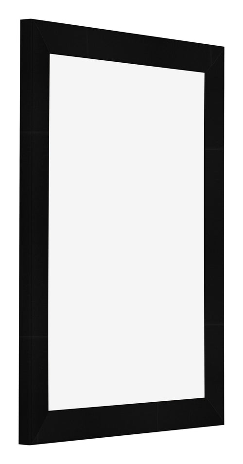 Bilderrahmen 18x24cm Schwarz Silber Poliert MDF Pisa Vorne Schrag | Yourdecoration.at