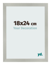 Bilderrahmen 18x24cm Silber Matt MDF Bologna Vorne Messe | Yourdecoration.at