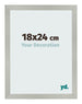 Bilderrahmen 18x24cm Silber Matt MDF Bologna Vorne Messe | Yourdecoration.at