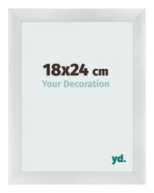 Bilderrahmen 18x24cm Silber Schwarz Gewischt MDF Pisa Vorne Messe | Yourdecoration.at