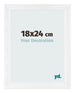 Bilderrahmen 18x24cm Weiß Vintage MDF Pisa Vorne Messe | Yourdecoration.at