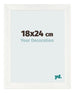 Bilderrahmen 18x24cm Weiß Vintage MDF Pisa Vorne Messe | Yourdecoration.at