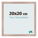 Bilderrahmen 20x20 cm Altrosa MDF Bologna Vorne Messe | Yourdecoration.at