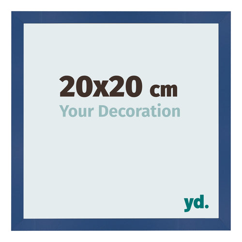 Bilderrahmen 20x20 cm Dunkelblau MDF Bologna Vorne Messe | Yourdecoration.at