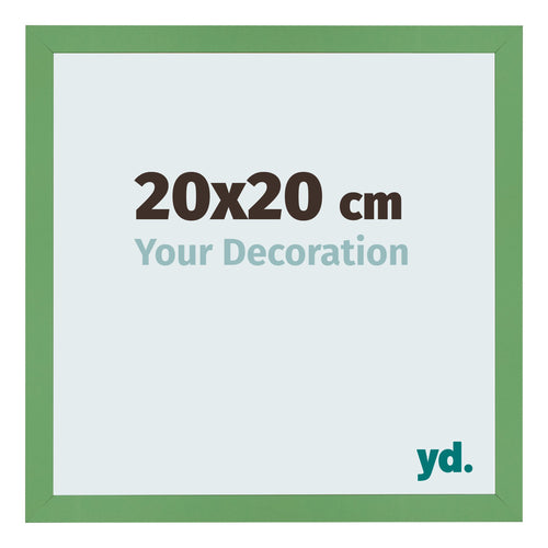 Bilderrahmen 20x20 cm Grun MDF Bologna Vorne Messe | Yourdecoration.at