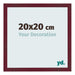 Bilderrahmen 20x20 cm Weinrot Gewischt MDF Bologna Vorne Messe | Yourdecoration.at