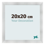 Bilderrahmen 20x20cm Aluminium Gebürstet MDF Pisa Vorne Messe | Yourdecoration.at