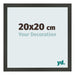 Bilderrahmen 20x20cm Antrazit MDF Bologna Vorne Messe | Yourdecoration.at