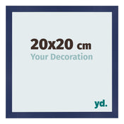 Bilderrahmen 20x20cm Dunkelblau Gewischt MDF Bologna Vorne Messe | Yourdecoration.at