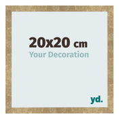 Bilderrahmen 20x20cm Gold Antik MDF Bologna Vorne Messe | Yourdecoration.at