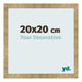 Bilderrahmen 20x20cm Gold Antik MDF Bologna Vorne Messe | Yourdecoration.at