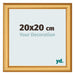 Bilderrahmen 20x20cm Gold Matt MDF Lazio Vorne Messe | Yourdecoration.at