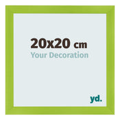 Bilderrahmen 20x20cm Grün MDF Pisa Vorne Messe | Yourdecoration.at