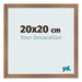 Bilderrahmen 20x20cm Kupfer Dekor MDF Bologna Vorne Messe | Yourdecoration.at