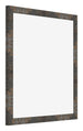 Bilderrahmen 20x20cm Oxidiertes Metall MDF Bologna Vorne Schrag | Yourdecoration.at