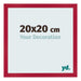 Bilderrahmen 20x20cm Rot MDF Bologna Vorne Messe | Yourdecoration.at