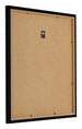 Bilderrahmen 20x20cm Schwarz Hochglanz MDF Bologna Ruckseite Schrag | Yourdecoration.at