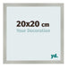 Bilderrahmen 20x20cm Silber Matt MDF Bologna Vorne Messe | Yourdecoration.at