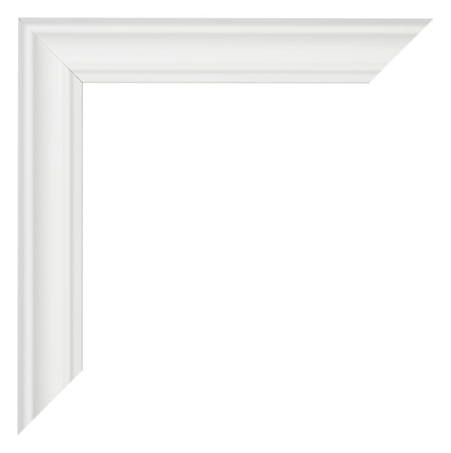 Bilderrahmen 20x20cm Weiss Gewischt MDF Lazio Detail Ecke | Yourdecoration.at