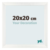 Bilderrahmen 20x20cm Weiß Vintage MDF Pisa Vorne Messe | Yourdecoration.at