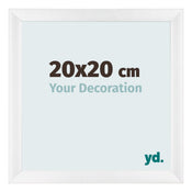 Bilderrahmen 20x20cm Weiß Vintage MDF Pisa Vorne Messe | Yourdecoration.at