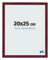 Bilderrahmen 20x25 cm Weinrot Gewischt MDF Bologna Vorne Messe | Yourdecoration.at