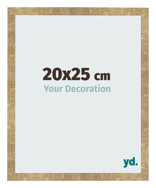 Bilderrahmen 20x25cm Gold Antik MDF Bologna Vorne Messe | Yourdecoration.at