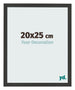 Bilderrahmen 20x25cm Schwarz Gemasert MDF Bologna Vorne Messe | Yourdecoration.at