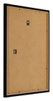 Bilderrahmen 20x25cm Schwarz Hochglanz MDF Bologna Ruckseite Schrag | Yourdecoration.at
